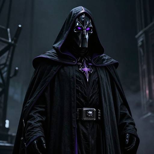 Ghastly Sith Lord in Black Cloak