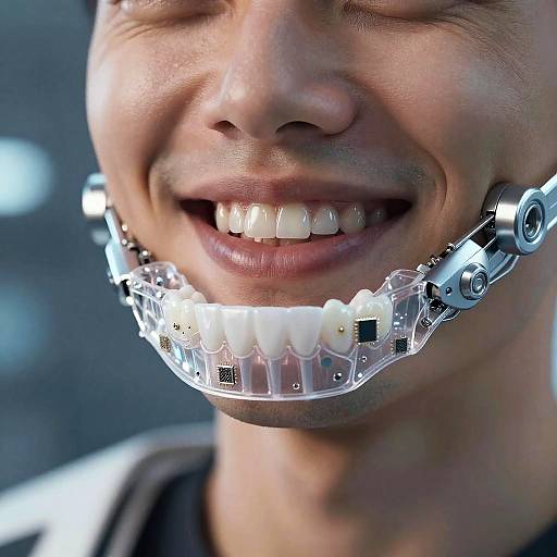 Futuristic AI-Enhanced Dental Aligners