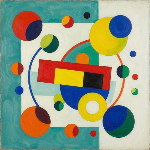 Kandinsky Inspired Abstract Geometry