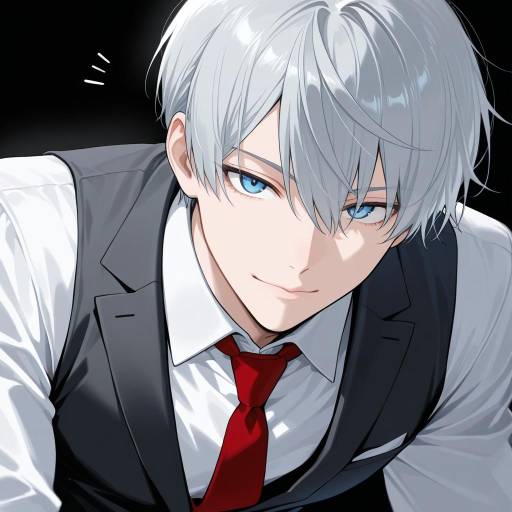Elegant Man with Serene Expression Elegant Man with Serene Expression
