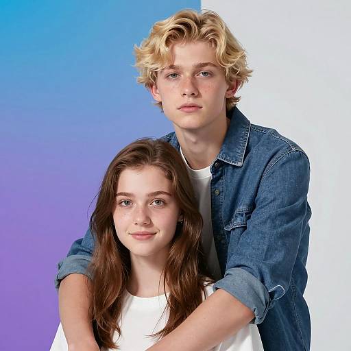 Young Couple in Casual Portrait