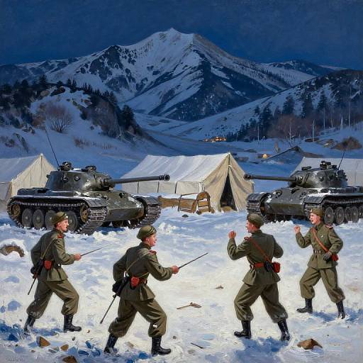 Winter Night Chechnya Street Samurai