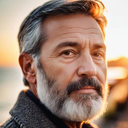 Hyper-Realistic Portrait of Thoughtful Man