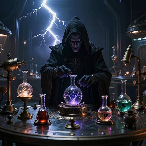 Futuristic Villain Laboratory Design