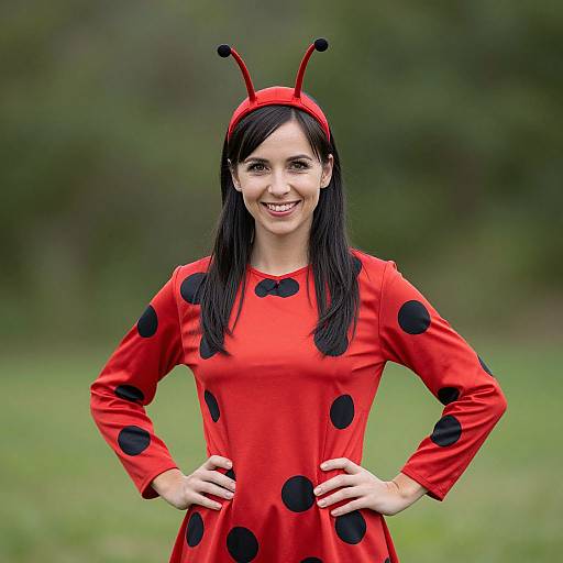 Adult Woman in Ladybug Costume