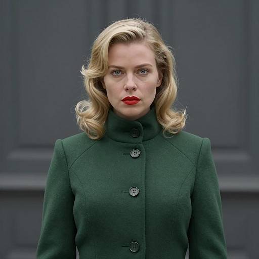 Elegant Portrait of a Woman in Green