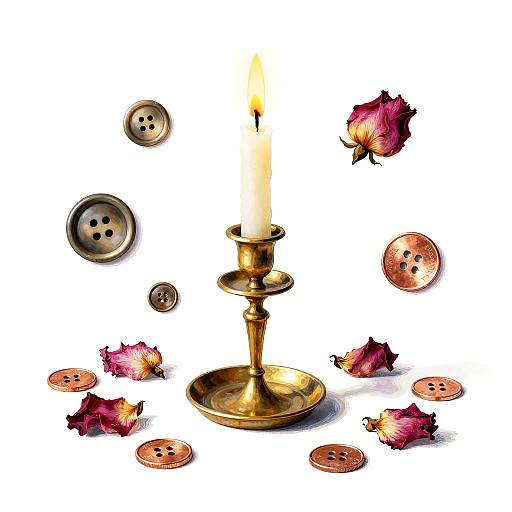 Whimsical Still Life Screen Print