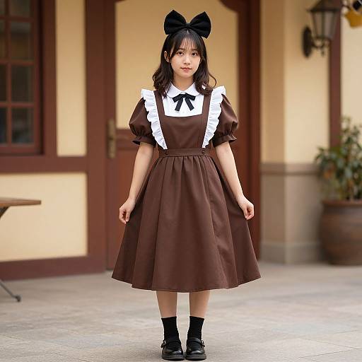 Woman in Tavern Maiden Costume