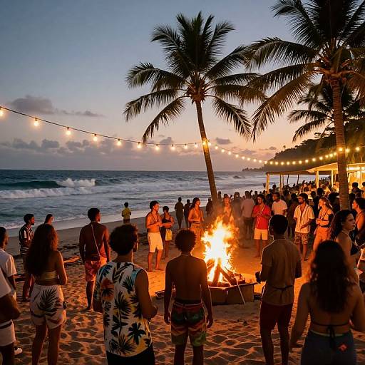 Reggae Beach Party at Dusk