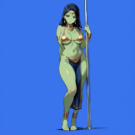Fierce Warrior Princess in Striking Pose Fierce Warrior Princess in Striking Pose