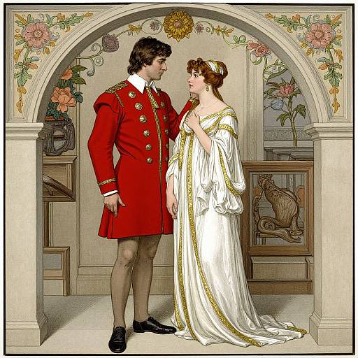 Dante and Beatrice Inspired Elegance