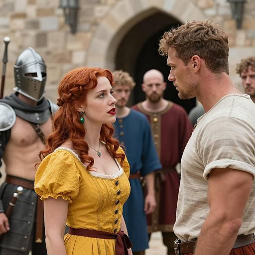 Medieval Encounter of Unlikely Characters