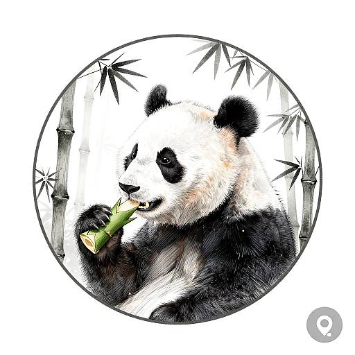 Content Panda Line Art Avatar