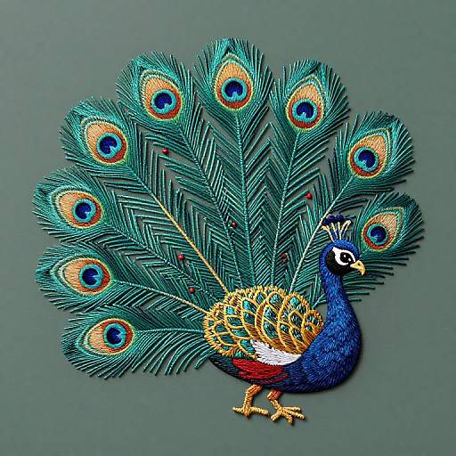 Peacock Embroidery Stitch Dictionary