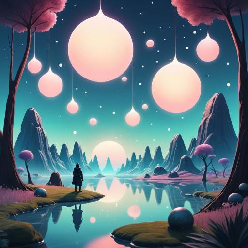 Dreamy Wojak in Fantasy Landscape