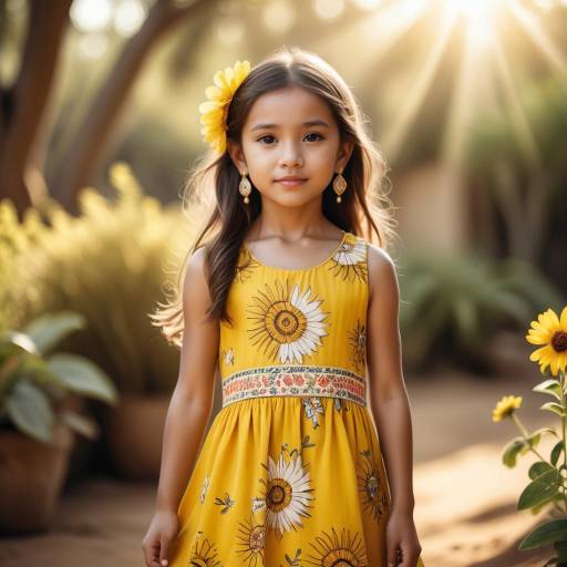 Charming Young Girl in Sun Dress