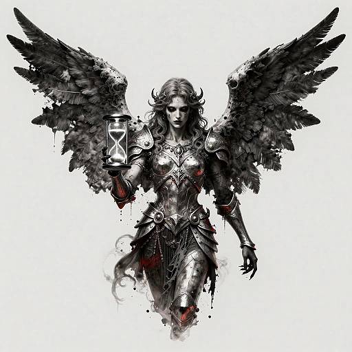 Dark Angel of Death Tattoo Concept