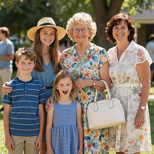 Multi-Generational Family Outdoor Portrait