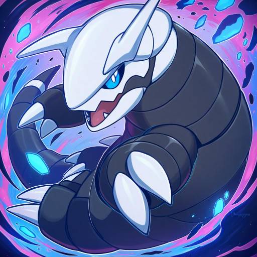 Illustration of Aggron, pokemon in the style of Merunyaa