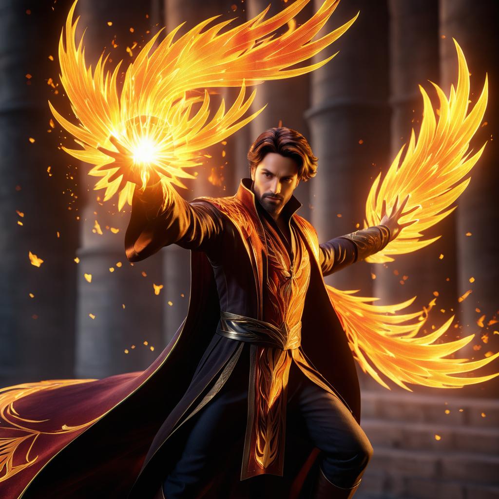 Phoenix and Sorcerer: A Fiery Encounter