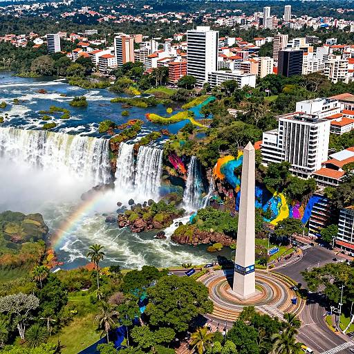 Vivid Aerial Street Art of Iguazu and Buenos Aires