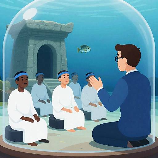 Underwater Gathering of Curious Minds