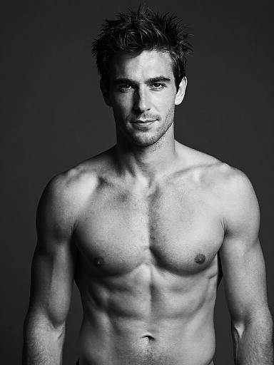 Shirtless Male Fitness Model Portrait