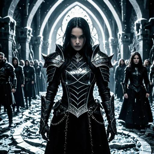 Gothic Shadow Hunter in Blackened Armor