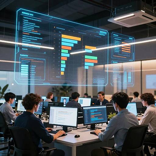 Futuristic Jira Agile Control Room