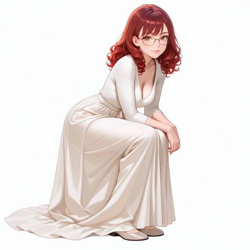 Elegant Athletic Woman in Relaxed Pose Elegant Athletic Woman in Relaxed Pose