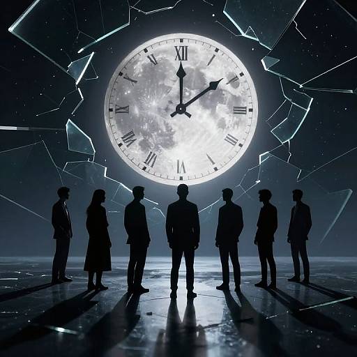 Luminous Moon and Shattered Time