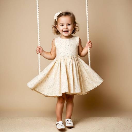 Smiling Toddler Girl on Swing