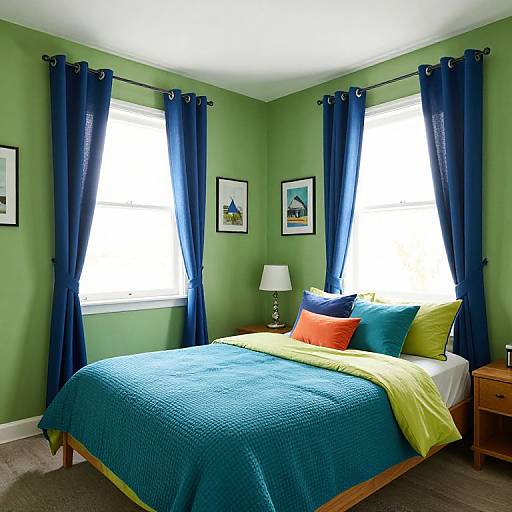 Vibrant Cozy Bedroom Interior Design