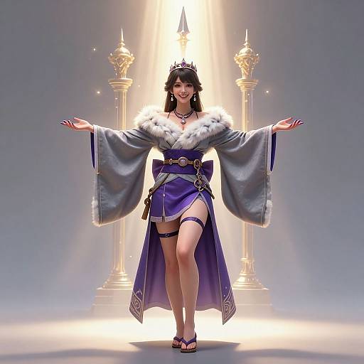 Epic Celestial Kimono Portrait