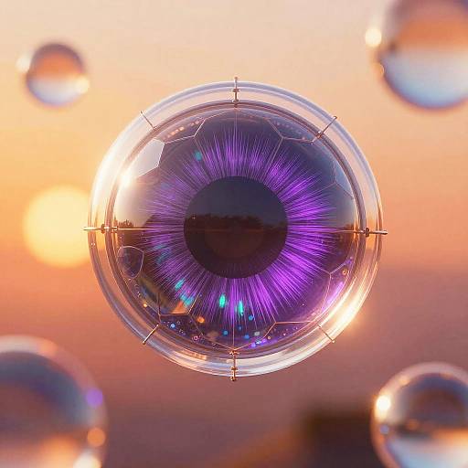 Iridescent Insect Eye Digital Art