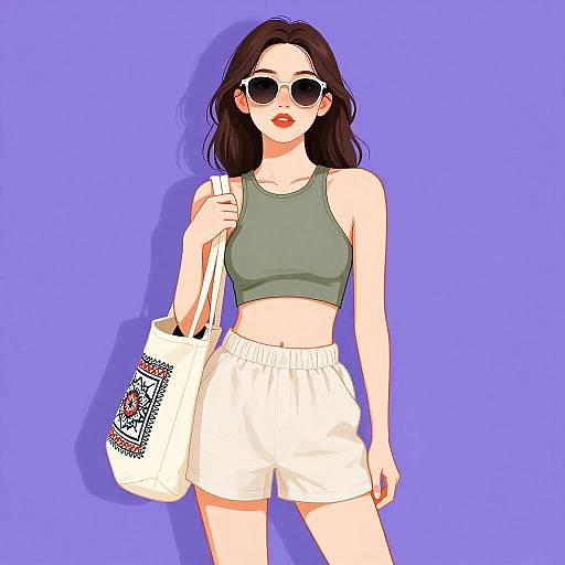 Sporty Olive Green Monokini Outfit