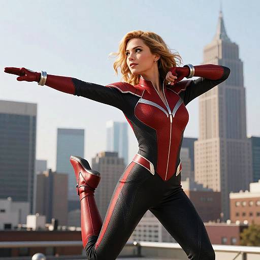 Realistic Elastigirl Heroic Pose