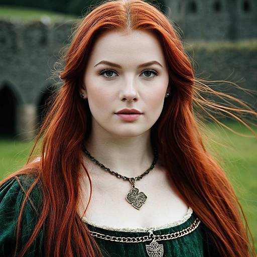 Medieval Irish Woman with Red Hair