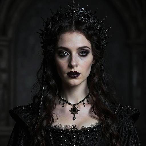 Gothic Princess Portrait in Realism