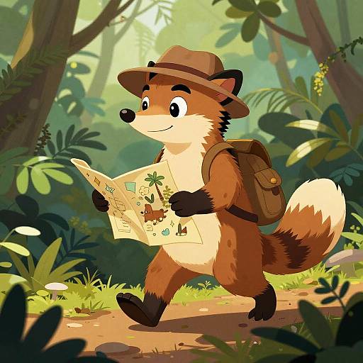 Adventurous Bandicoot Explorer in Jungle