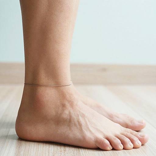 Ultra-Realistic Foot with Minimalistic Anklet