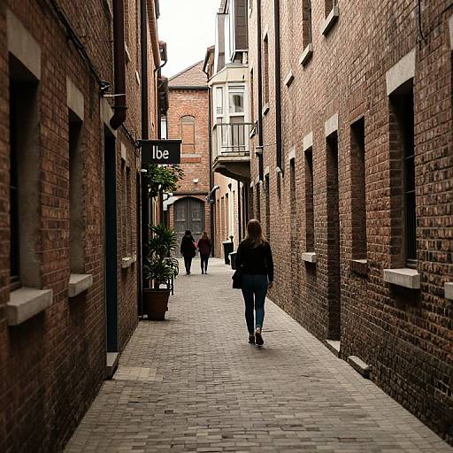Sunlit Alleyway of Connection