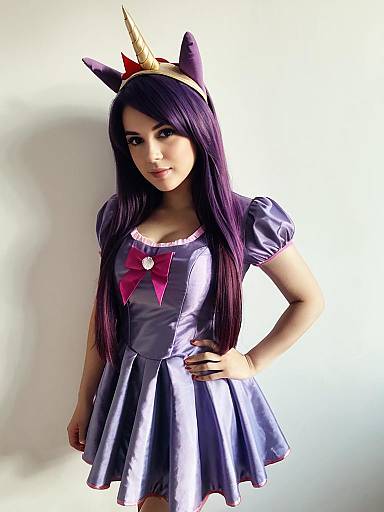Woman in Twilight Sparkle Cosplay Costume