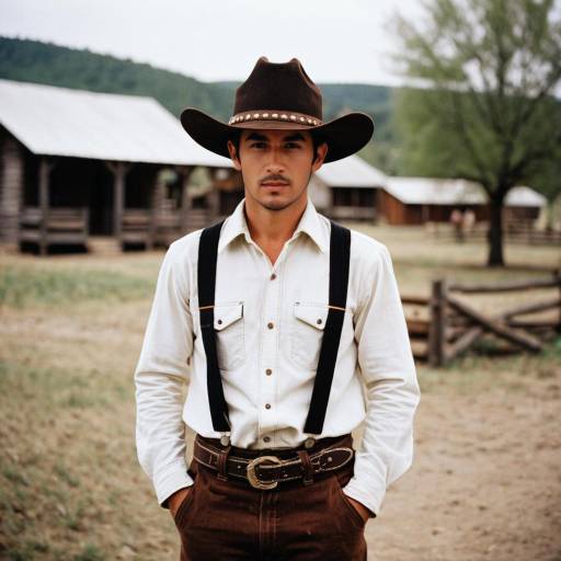 Young Cowboy in Traditional Attire