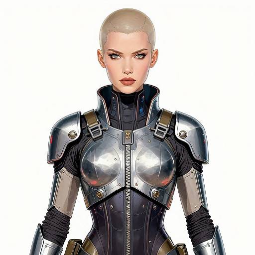 Biopunk Dora Milaje Cyber Warrior