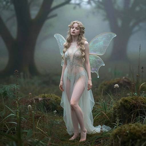 Sylph in Misty Magical Marsh