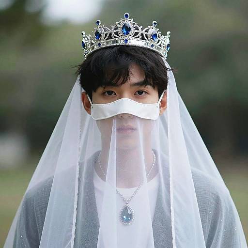 Mysterious Masked Male Portrait