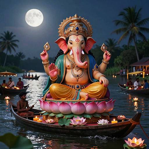 Surreal Kerala Festival Dreamscape