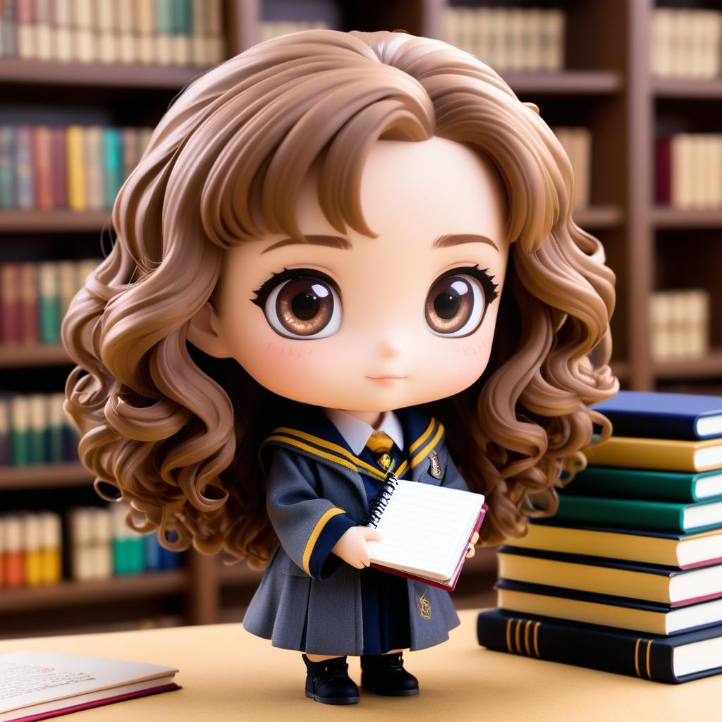 Chibi Hermione Granger in Hogwarts Uniform