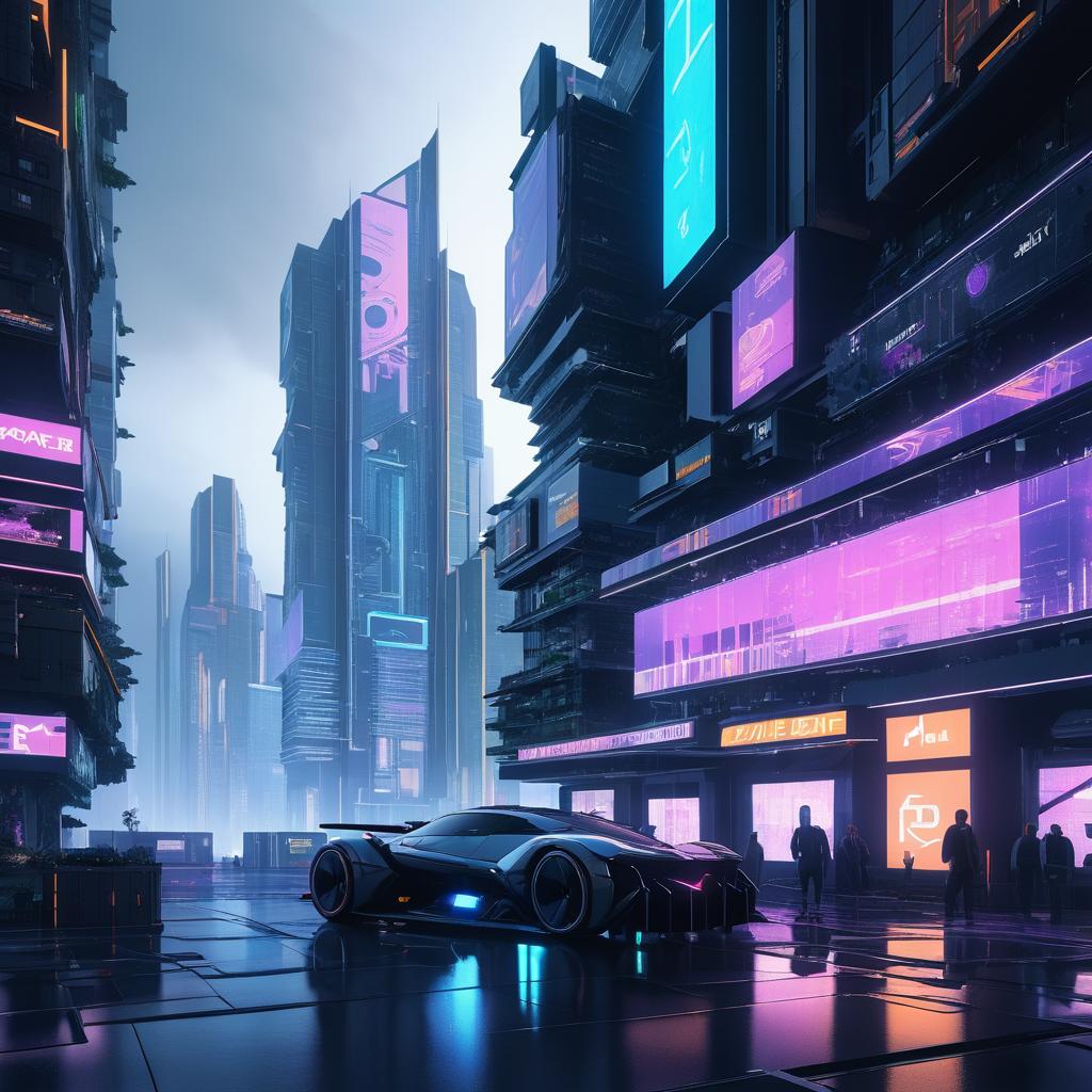 Stunning Cyberpunk Cityscape in 16K Detail